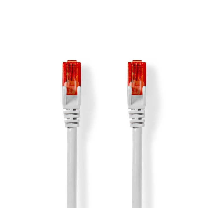 Nedis CAT6 Cable | RJ45 Male | RJ45 Male | U/UTP | 0.25 m | Round | PVC | White | Polybag in the group COMPUTERS & PERIPHERALS / Computer cables / Network cables / Cat6 at TP E-commerce Nordic AB (C07624)
