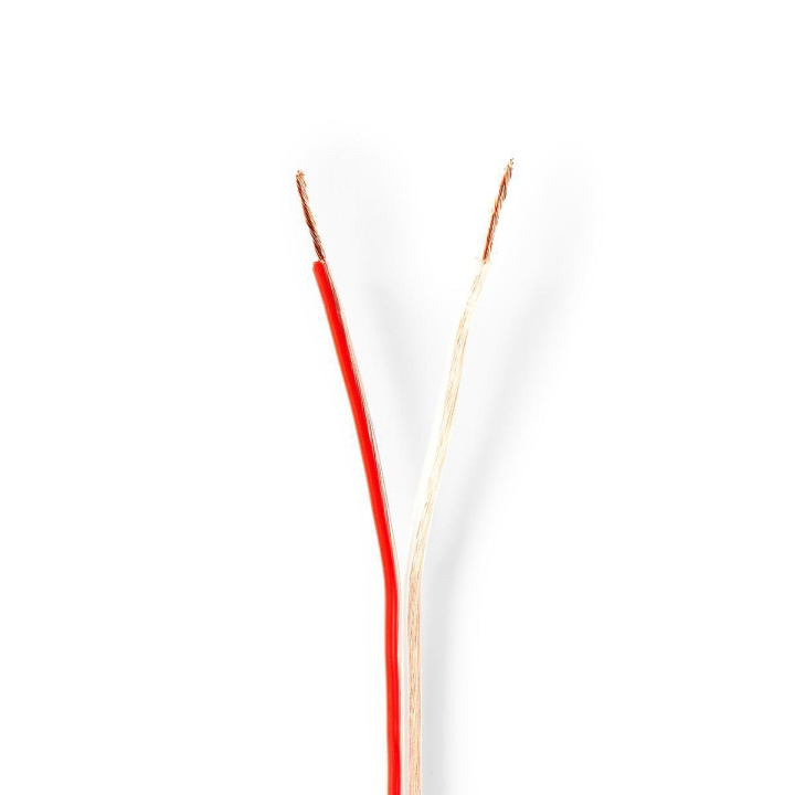 Nedis Speaker Cable | 2 x 0.75 mm² | Copper | 100.0 m | Round | PVC | Transparent | Reel in the group HOME ELECTRONICS / Audio & Picture / Speakers & accessories / Accessories at TP E-commerce Nordic AB (C07642)