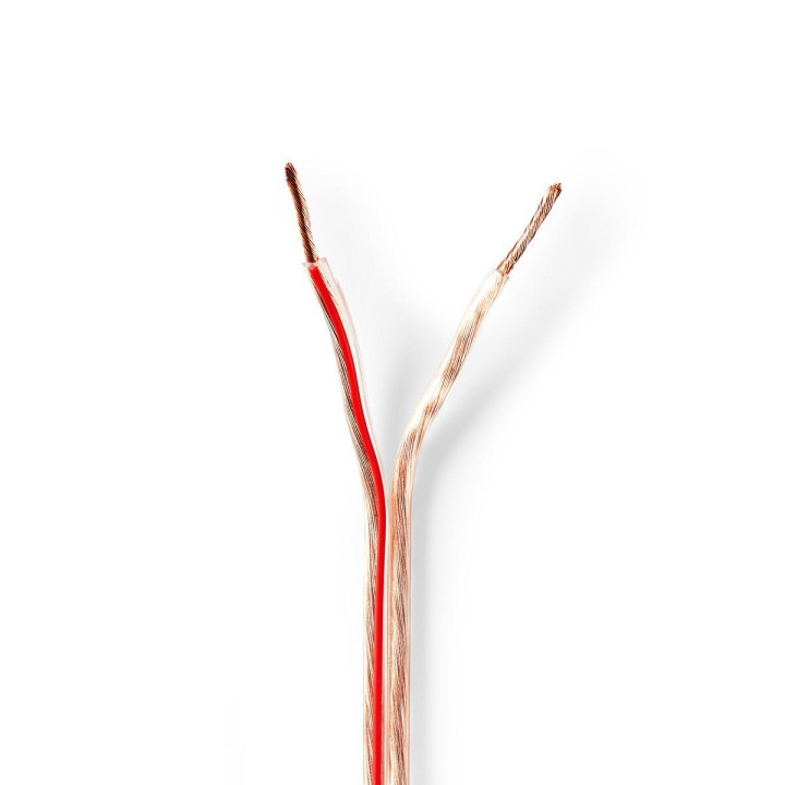 Nedis Speaker Cable | 2 x 1.50 mm² | Copper | 100.0 m | Round | PVC | Transparent | Reel in the group HOME ELECTRONICS / Audio & Picture / Speakers & accessories / Accessories at TP E-commerce Nordic AB (C07655)