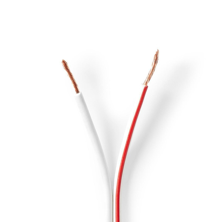 Nedis Speaker Cable | 2 x 1.50 mm² | Copper | 100.0 m | Round | PVC | White | Reel in the group HOME ELECTRONICS / Audio & Picture / Speakers & accessories / Accessories at TP E-commerce Nordic AB (C07657)