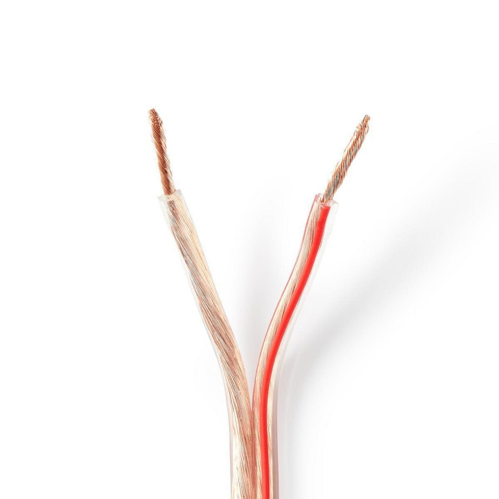 Nedis Speaker Cable | 2 x 2.50 mm² | Copper | 15.0 m | Round | PVC | Transparent | Reel in the group HOME ELECTRONICS / Audio & Picture / Speakers & accessories / Accessories at TP E-commerce Nordic AB (C07660)