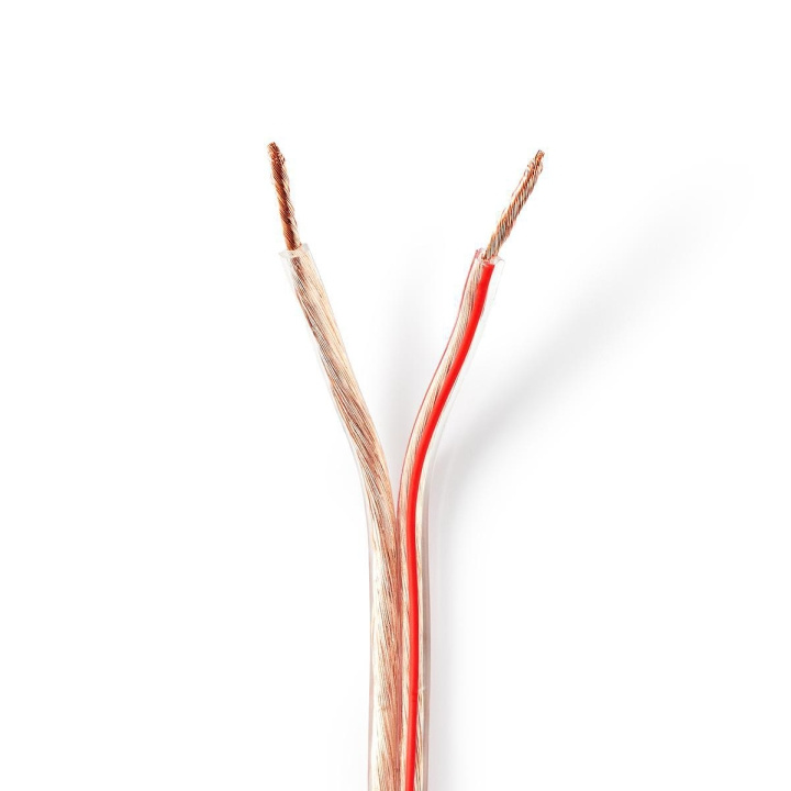 Nedis Speaker Cable | 2 x 2.50 mm² | Copper | 25.0 m | Round | PVC | Transparent | Reel in the group HOME ELECTRONICS / Audio & Picture / Speakers & accessories / Accessories at TP E-commerce Nordic AB (C07661)