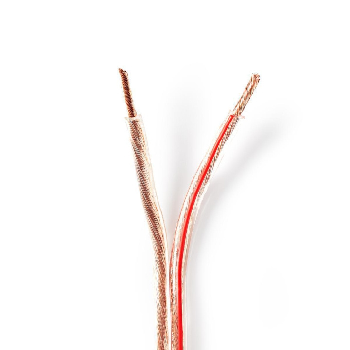 Nedis Speaker Cable | 2 x 4.00 mm² | Copper | 100.0 m | Round | PVC | Transparent | Reel in the group HOME ELECTRONICS / Audio & Picture / Speakers & accessories / Accessories at TP E-commerce Nordic AB (C07663)