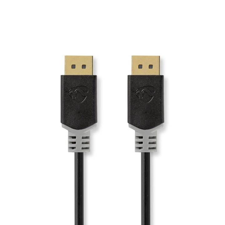 Nedis DisplayPort Cable | DisplayPort Male | DisplayPort Male | 8K@60Hz | Gold Plated | 2.00 m | Round | PVC | Anthracite / Grey | Box in the group COMPUTERS & PERIPHERALS / Computer cables / DisplayPort / Cables at TP E-commerce Nordic AB (C07709)