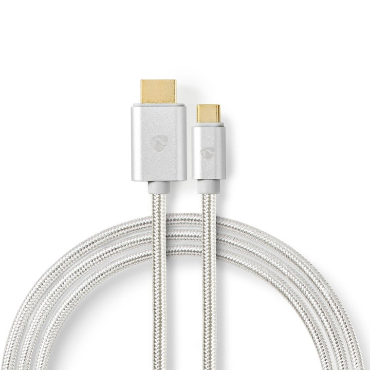 Nedis USB Adapter | USB 3.2 Gen 1 | USB-C™ Male | HDMI™ Connector | 18 Gbps | 2.00 m | Round | Gold Plated | Braided / Nylon | Aluminium | Cover Window Box in the group HOME ELECTRONICS / Cables & Adapters / HDMI / Adapters at TP E-commerce Nordic AB (C07746)