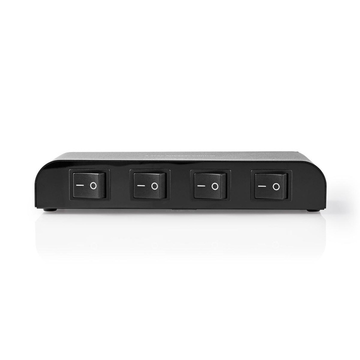 Nedis Speaker Control Switchbox | 4 port(s) | Terminal Screws | Speaker impedance: 4-16 Ohm | Maximum load per channel: 200 W | Aluminium | Black in the group HOME ELECTRONICS / Audio & Picture / Speakers & accessories / Accessories at TP E-commerce Nordic AB (C07753)