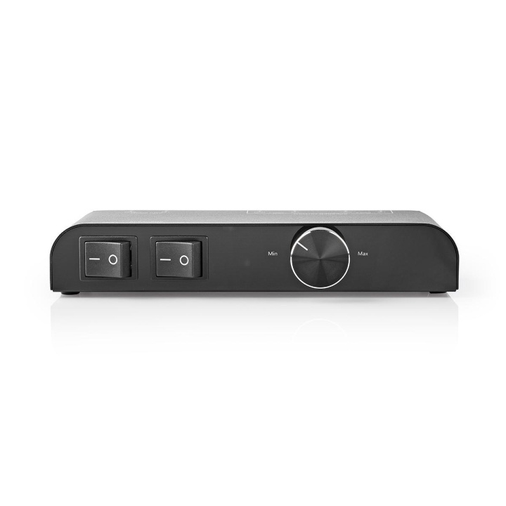 Nedis Speaker Control Switchbox | 2 port(s) | Banana | Speaker impedance: 4-16 Ohm | Maximum load per channel: 60 W | Volume control | Aluminium | Black in the group HOME ELECTRONICS / Audio & Picture / Speakers & accessories / Accessories at TP E-commerce Nordic AB (C07754)