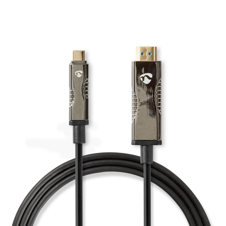 Nedis Active Optical USB Cable | USB-C™ Male | HDMI™ Connector | 18 Gbps | 10.0 m | Round | PVC | Black | Gift Box in the group HOME ELECTRONICS / Cables & Adapters / HDMI / Cables at TP E-commerce Nordic AB (C07766)