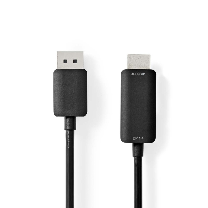 Nedis DisplayPort Cable | DisplayPort Male | HDMI™ Connector | 4K@60Hz | Nickel Plated | 2.00 m | Round | PVC | Black | Box in the group HOME ELECTRONICS / Cables & Adapters / HDMI / Cables at TP E-commerce Nordic AB (C07835)