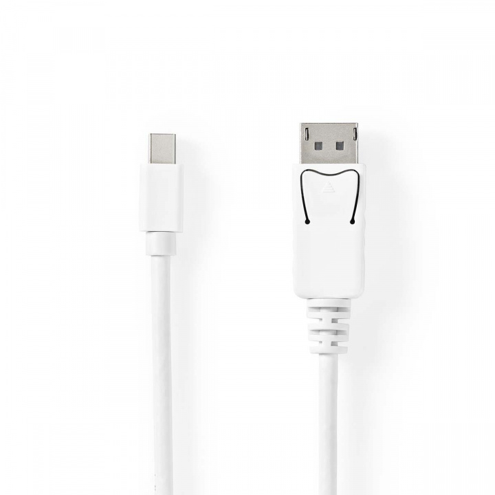 Nedis Mini DisplayPort Cable | DisplayPort 1.4 | Mini DisplayPort Male | DisplayPort Male | 48 Gbps | Nickel Plated | 2.00 m | Round | PVC | White | Polybag in the group COMPUTERS & PERIPHERALS / Computer cables / DisplayPort / Cables at TP E-commerce Nordic AB (C07840)