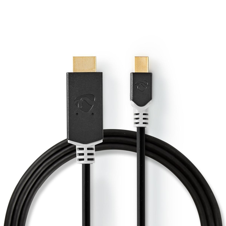 Nedis Mini DisplayPort Cable | DisplayPort 1.4 | Mini DisplayPort Male | HDMI™ Connector | 48 Gbps | Gold Plated | 2.00 m | Round | PVC | Anthracite | Polybag in the group COMPUTERS & PERIPHERALS / Computer cables / DisplayPort / Cables at TP E-commerce Nordic AB (C07845)