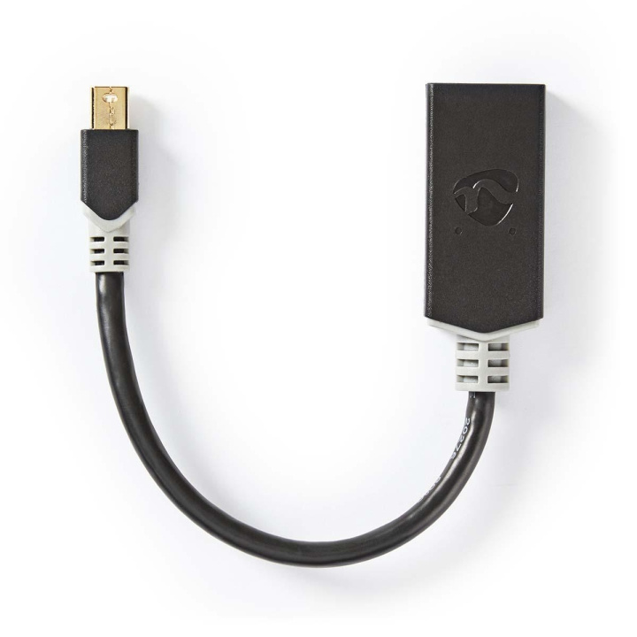 Nedis Mini DisplayPort Cable | DisplayPort 1.4 | Mini DisplayPort Male | HDMI™ Output | 48 Gbps | Gold Plated | 0.20 m | Round | PVC | Anthracite | Polybag in the group COMPUTERS & PERIPHERALS / Computer cables / DisplayPort / Cables at TP E-commerce Nordic AB (C07846)