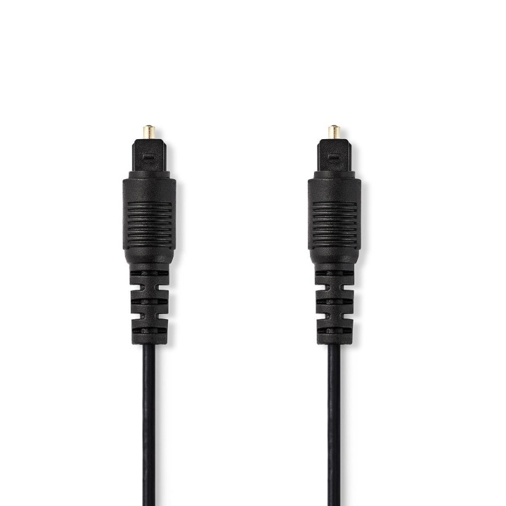 Optical Audio Cable | TosLink Male | TosLink Male | 1.00 m | Round | PVC | Black | Tag in the group HOME ELECTRONICS / Cables & Adapters / Audio analog / 3.5 mm at TP E-commerce Nordic AB (C07857)