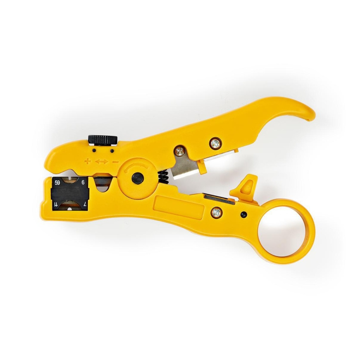 Nedis Cable Stripping Plier | Stripping Tool | ABS / Steel | Black / Yellow in the group HOME, HOUSEHOLD & GARDEN / Tools / Other tools & Accesories at TP E-commerce Nordic AB (C07946)