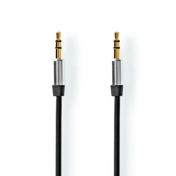 Stereo Audio Cable | 2.5 mm Male | 3.5 mm Male | Gold Plated | 1.00 m | Round | Black | Envelope in the group HOME ELECTRONICS / Audio & Picture / Speakers & accessories / Accessories at TP E-commerce Nordic AB (C07949)