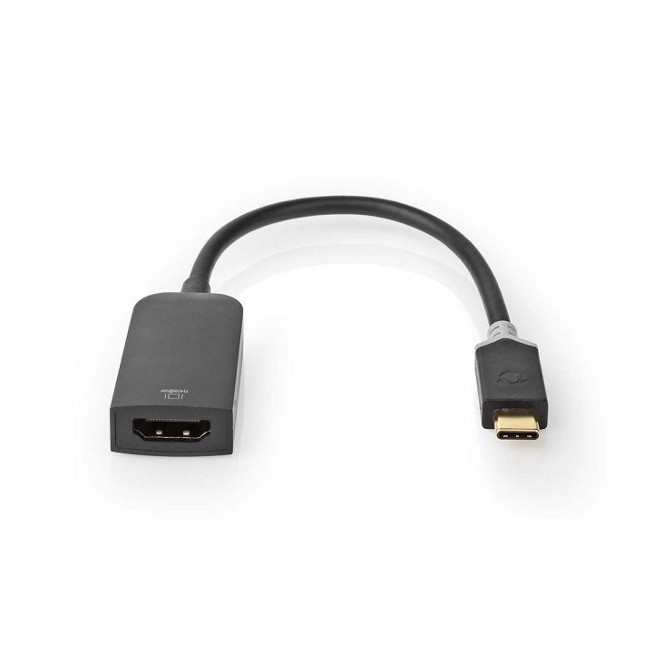 Nedis USB Adapter | USB 3.2 Gen 1 | USB-C™ Male | HDMI™ Female | 0.20 m | Round | Gold Plated | PVC | Anthracite | Window Box with Euro Lock in the group HOME ELECTRONICS / Cables & Adapters / HDMI / Adapters at TP E-commerce Nordic AB (C07953)