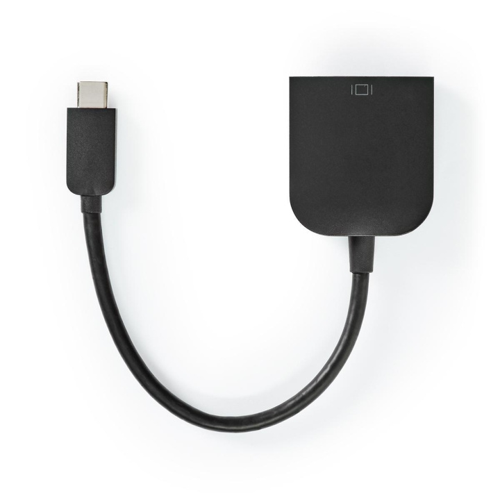 Nedis USB Adapter | USB 3.2 Gen 1 | USB-C™ Male | VGA Female | 5 Gbps | 0.20 m | Round | Nickel Plated | PVC | Black | Polybag in the group COMPUTERS & PERIPHERALS / Computer cables / VGA / Adapters at TP E-commerce Nordic AB (C07954)
