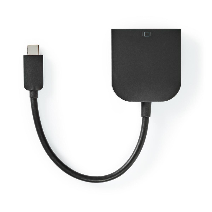 Nedis USB Adapter | USB 3.2 Gen 1 | USB-C™ Male | DVI-D 24+1-Pin Female | 0.20 m | Round | Nickel Plated | PVC | Black | Polybag in the group COMPUTERS & PERIPHERALS / Computer cables / DVI / Adapters at TP E-commerce Nordic AB (C07955)