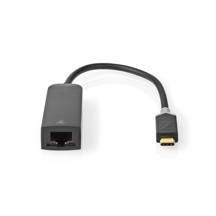 Nedis USB Network Adapter | USB 3.2 Gen 1 | 1000 Mbps | USB-C™ Male | RJ45 Female | 0.20 m | Round | Gold Plated | Tinned Copper | Anthracite | Box in the group COMPUTERS & PERIPHERALS / Network / Network cards / USB at TP E-commerce Nordic AB (C07957)