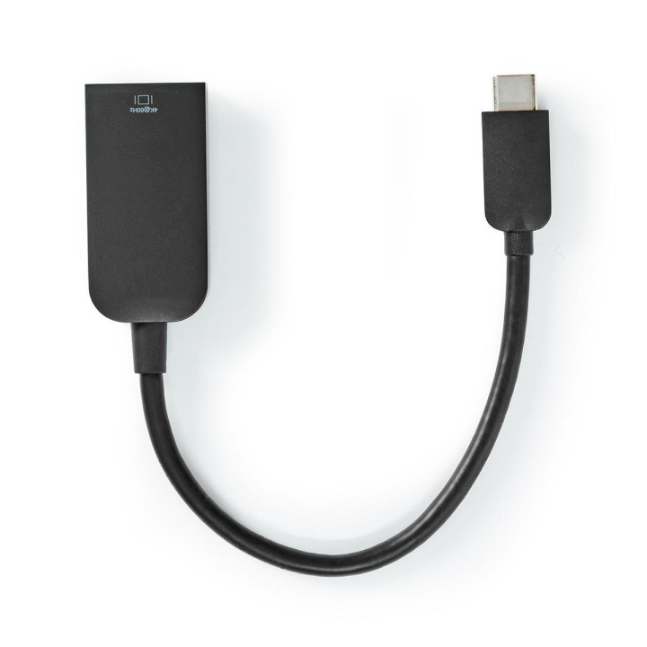 Nedis USB Adapter | USB 3.2 Gen 1 | USB-C™ Male | HDMI™ Female | 0.20 m | Round | Nickel Plated | PVC | Black | Polybag in the group HOME ELECTRONICS / Cables & Adapters / HDMI / Adapters at TP E-commerce Nordic AB (C07958)