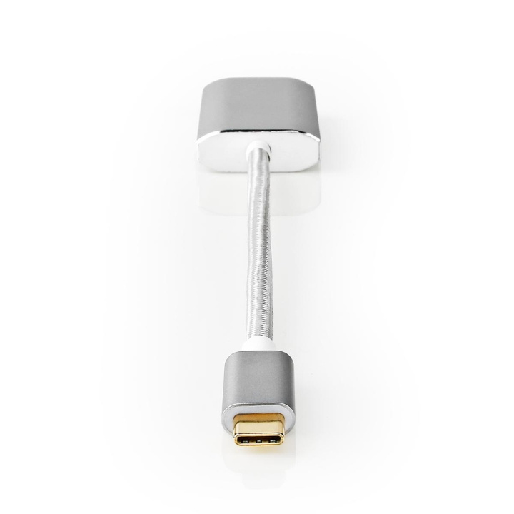 Nedis USB Adapter | USB 3.2 Gen 1 | USB-C™ Male | HDMI™ Female | Power delivery | 0.20 m | Round | Gold Plated | Braided / Nylon | Silver | Cover Window Box in the group HOME ELECTRONICS / Cables & Adapters / HDMI / Adapters at TP E-commerce Nordic AB (C07969)