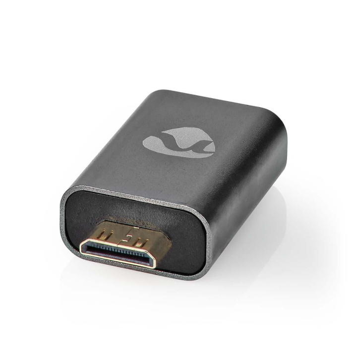 Nedis HDMI™ Adapter | HDMI™ Male / HDMI™ Mini Connector | HDMI™ Output | Gold Plated | Straight | Aluminium | Gun Metal Grey | 1 pcs | Cover Window Box in the group HOME ELECTRONICS / Cables & Adapters / HDMI / Adapters at TP E-commerce Nordic AB (C07979)