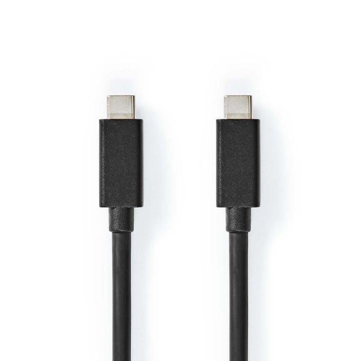 USB Cable | USB 3.2 Gen 2x2 | USB-C™ Male | USB-C™ Male | 100 W | 4K@60Hz | 20 Gbps | Nickel Plated | 2.00 m | Round | PVC | Black | Envelope in the group COMPUTERS & PERIPHERALS / Computer cables / USB / USB-C at TP E-commerce Nordic AB (C07981)