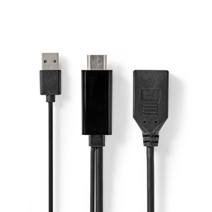 Nedis HDMI™ Adapter | HDMI™ Connector | DisplayPort Male | Nickel Plated | Straight | PVC | Black | 1 pcs | Envelope in the group HOME ELECTRONICS / Cables & Adapters / HDMI / Adapters at TP E-commerce Nordic AB (C07999)