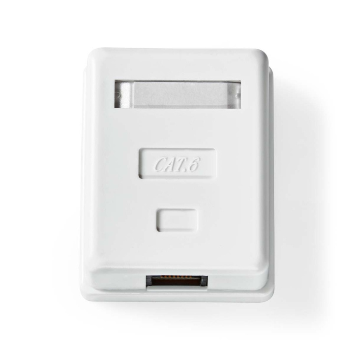 Nedis Network Wall Box | On-Wall | 1 port(s) | UTP CAT6 | Straight | Female | Gold Plated | PVC | White | Envelope in the group COMPUTERS & PERIPHERALS / Computer cables / Network cables / Wall sockets at TP E-commerce Nordic AB (C08013)