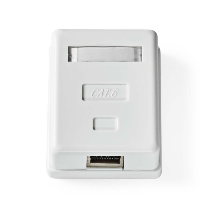 Nedis Network Wall Box | On-Wall | 1 port(s) | STP CAT6 | Straight | Female | Gold Plated | PVC | White | Envelope in the group COMPUTERS & PERIPHERALS / Computer cables / Network cables / Wall sockets at TP E-commerce Nordic AB (C08015)