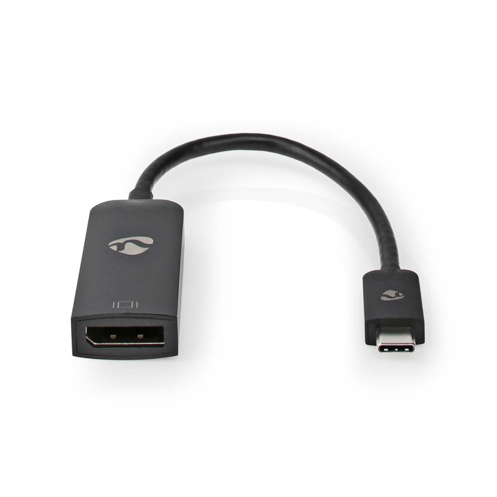 Nedis USB Adapter | USB 3.2 Gen 1 | USB-C™ Male | DisplayPort Female | 0.20 m | Round | Nickel Plated | PVC | Black | Box in the group COMPUTERS & PERIPHERALS / Computer cables / DisplayPort / Adapters at TP E-commerce Nordic AB (C08030)