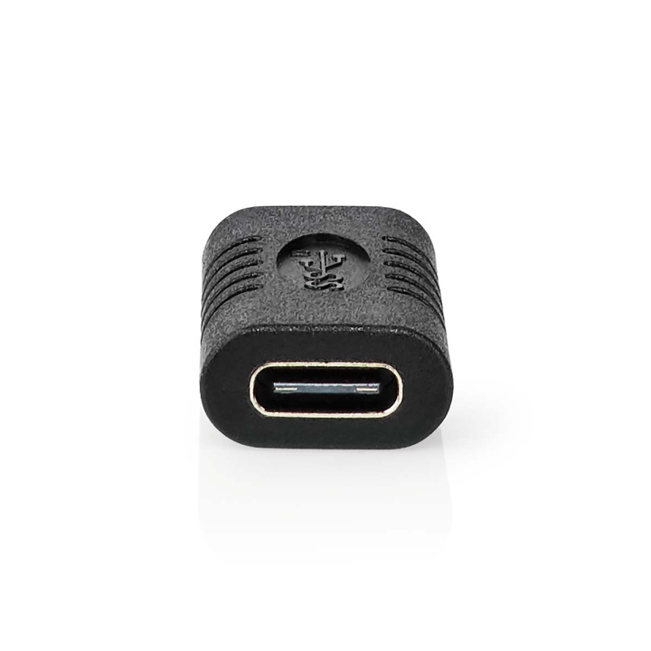 Nedis USB Adapter | USB 3.2 Gen 2 | USB-C™ Female | USB-C™ Female | 10 Gbps | Nickel Plated | Black | Polybag in the group SMARTPHONE & TABLETS / Chargers & Cables / Adapters at TP E-commerce Nordic AB (C08044)