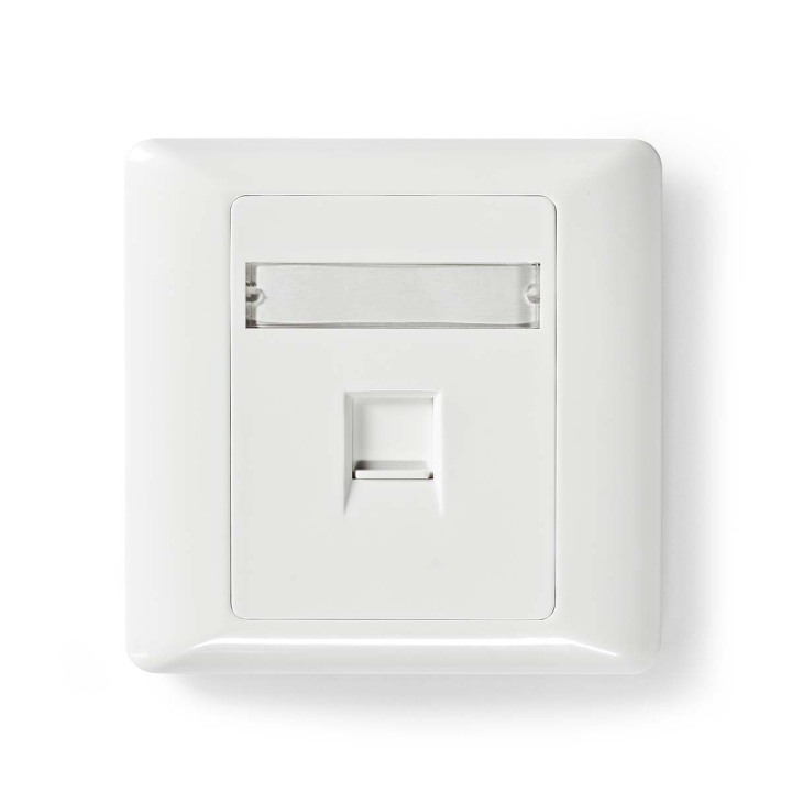 Nedis Network Keystone Face Plate | Face Plate RJ45 | 1 port(s) | ABS | White | Envelope in the group COMPUTERS & PERIPHERALS / Computer cables / Network cables / Wall sockets at TP E-commerce Nordic AB (C08080)