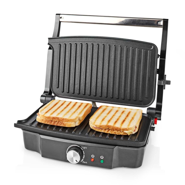 Nedis Contact Grill | 1500 W | 27.8 x 17 cm | Adjustable temperature control | Plastic / Stainless Steel in the group HOME, HOUSEHOLD & GARDEN / Household appliances / Toasters & Bread grills / Table grills & Raclette at TP E-commerce Nordic AB (C08169)