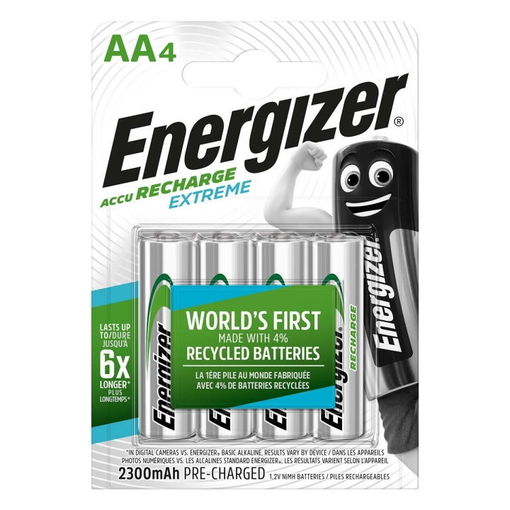 Energizer Rechargeable NiMH Battery AA | 1.2 V DC | 2300 mAh | 4-Blister in the group HOME ELECTRONICS / Batteries & Chargers / Rechargable batteries / AA at TP E-commerce Nordic AB (C08229)
