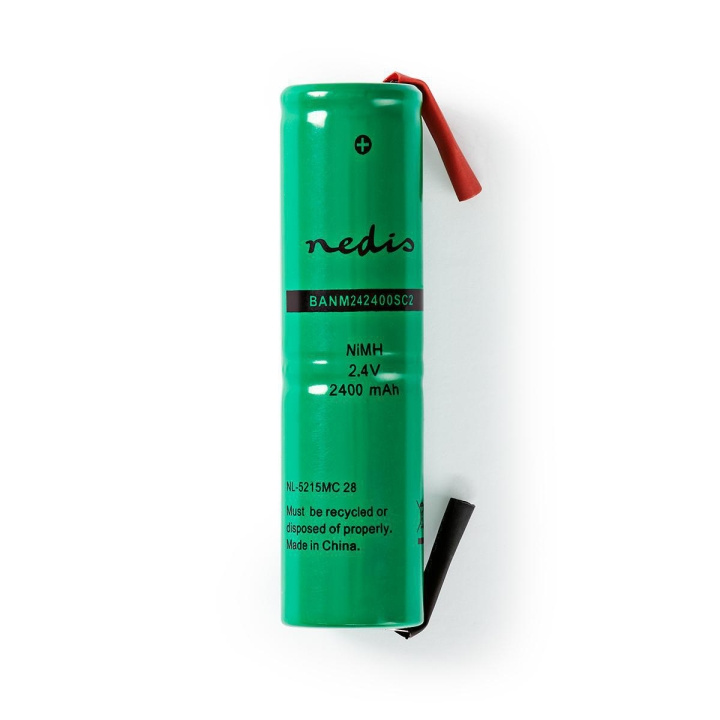 Nedis Rechargeable NiMH Battery Pack | 2.4 V DC | Rechargeable | 2400 mAh | Precharged | 1-Polybag | N/A | Solder Tabs | Green in the group HOME ELECTRONICS / Batteries & Chargers / Rechargable batteries / Other at TP E-commerce Nordic AB (C08247)
