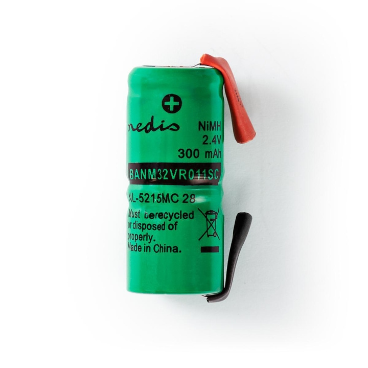 Nedis Rechargeable NiMH Battery Pack | 2.4 V DC | Rechargeable | 300 mAh | Precharged | 1-Polybag | N/A | Solder Tabs | Green in the group HOME ELECTRONICS / Batteries & Chargers / Rechargable batteries / Other at TP E-commerce Nordic AB (C08248)
