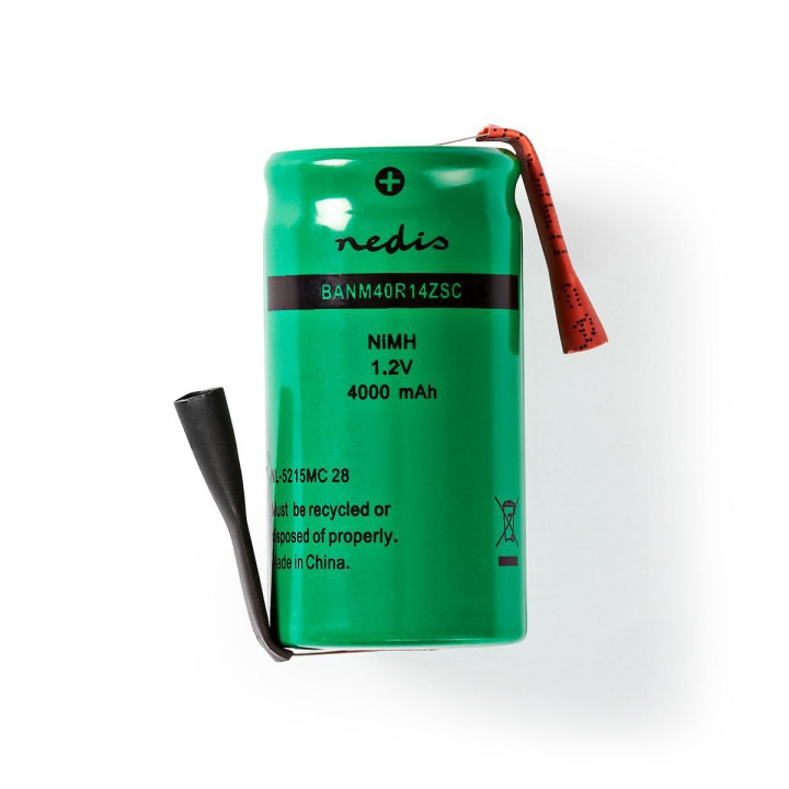 Nedis Rechargeable NiMH Battery Pack | 1.2 V DC | Rechargeable | 4000 mAh | Precharged | 1-Polybag | N/A | Solder Tabs | Green in the group HOME ELECTRONICS / Batteries & Chargers / Rechargable batteries / Other at TP E-commerce Nordic AB (C08253)