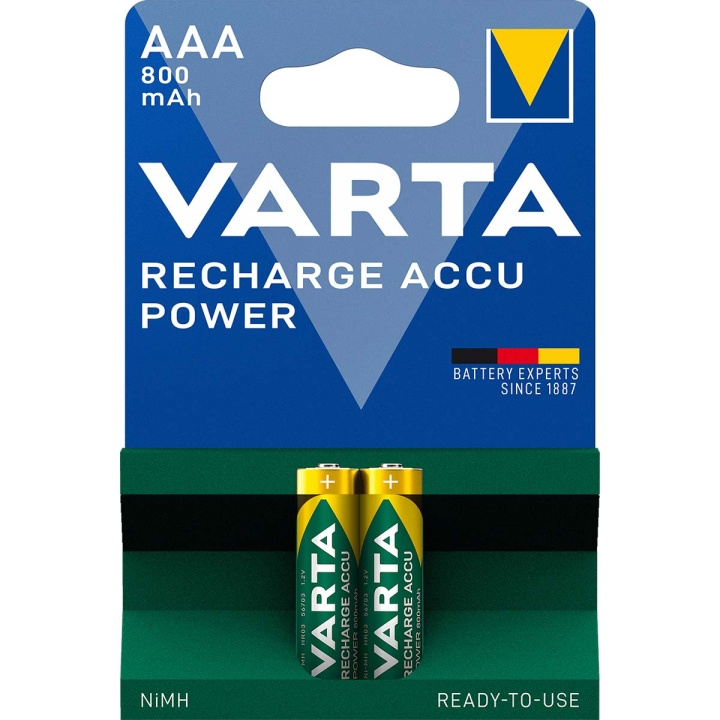 Rechargeable NiMH Battery AAA | 1.2 V DC | 800 mAh | Precharged | 2-Blister in the group HOME ELECTRONICS / Batteries & Chargers / Rechargable batteries / AAA at TP E-commerce Nordic AB (C08279)