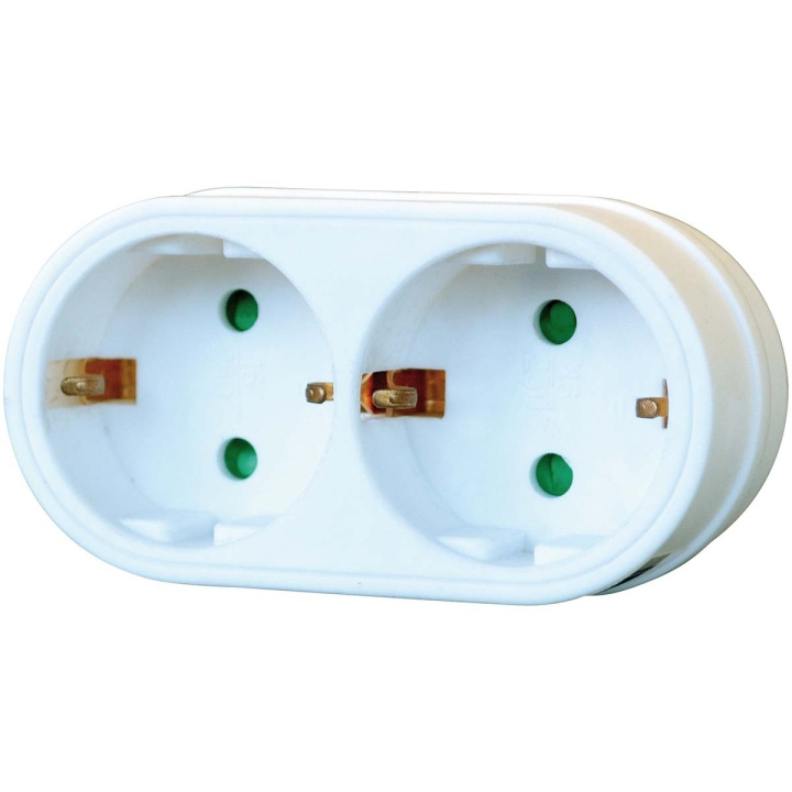 brennenstuhl Earthed Adapter Plug 2 in the group HOME, HOUSEHOLD & GARDEN / Electricity & Lighting / Power strips at TP E-commerce Nordic AB (C08301)