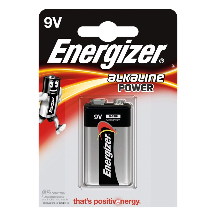 ENERGIZER Battery 9V/6LR61 Alkaline Power 1-p. in the group HOME ELECTRONICS / Batteries & Chargers / Batteries / 9V at TP E-commerce Nordic AB (C08421)