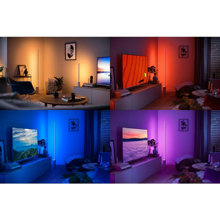 Philips Hue Gradient Signe Golvlampa Wh/Color Svart in the group HOME ELECTRONICS / Lighting / Floor standing lamps at TP E-commerce Nordic AB (C08591)