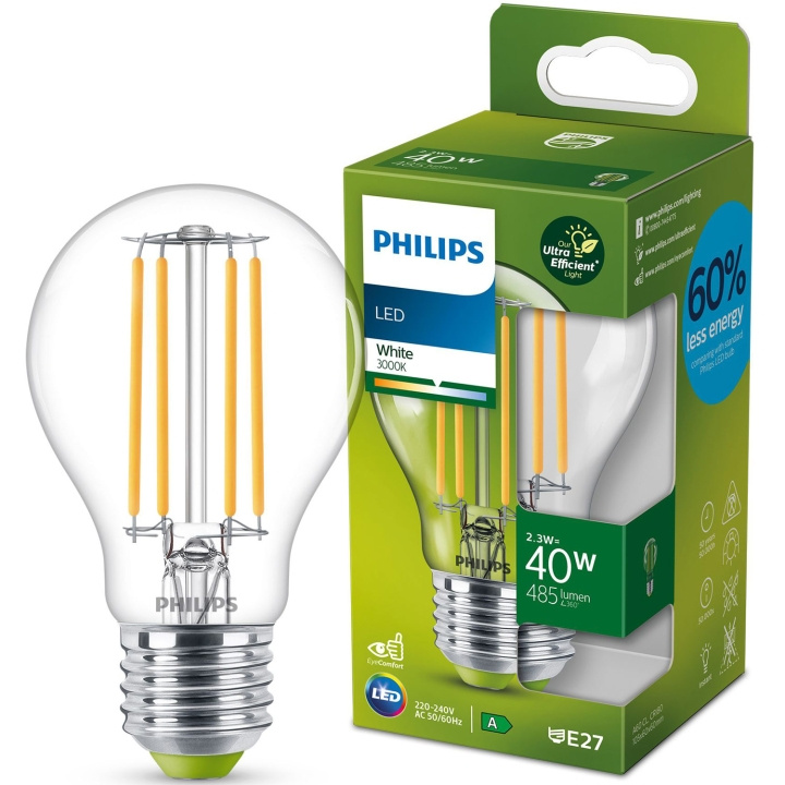 Philips LED E27 Normal 40W Klar 485lm in the group HOME ELECTRONICS / Lighting / LED lamps at TP E-commerce Nordic AB (C08598)