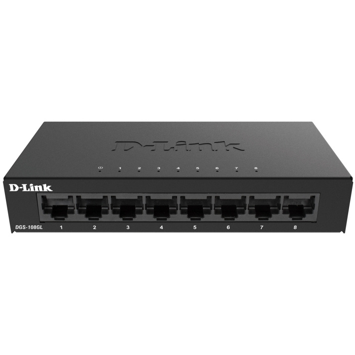 D-Link DGS-108GL 8-Port Gigabit Switch in the group COMPUTERS & PERIPHERALS / Network / Switches / 10/100/1000Mbps at TP E-commerce Nordic AB (C08623)