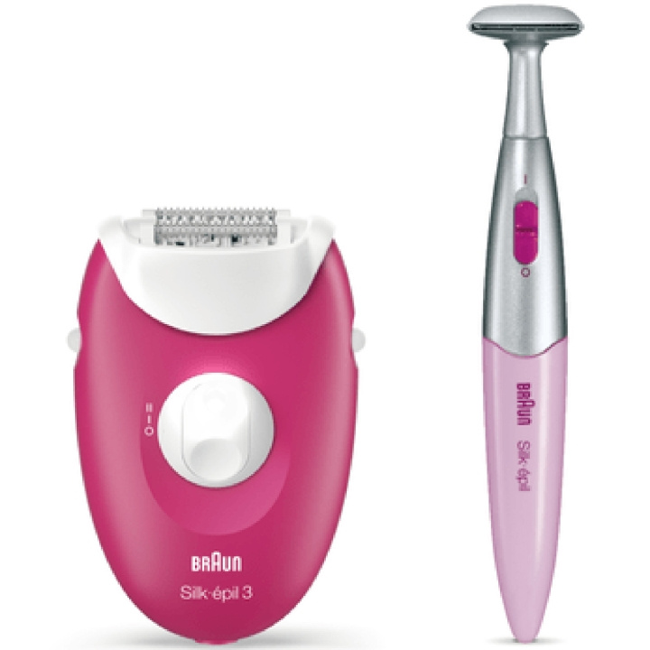 Braun Epilator Silk-Epil 3 420 Ruby in the group BEAUTY & HEALTH / Hair & Styling / Hair removal / Epliators at TP E-commerce Nordic AB (C08682)