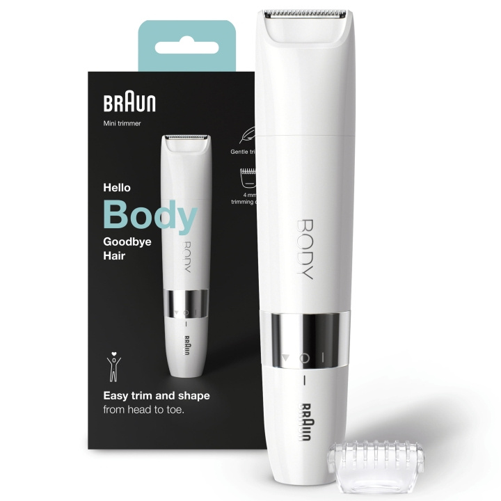 Braun Body Mini Trimmer BS1000 in the group BEAUTY & HEALTH / Hair & Styling / Shaving & Trimming / Body trimmers at TP E-commerce Nordic AB (C08698)