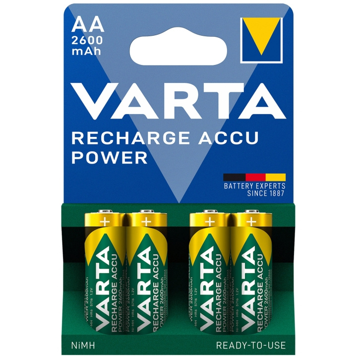 Varta Laddningsbart batteri AA 2600 in the group HOME ELECTRONICS / Batteries & Chargers / Batteries / AA at TP E-commerce Nordic AB (C08713)