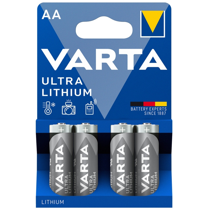 Varta Ultra Lithium AA / LR6 Batteri in the group HOME ELECTRONICS / Batteries & Chargers / Batteries / AA at TP E-commerce Nordic AB (C08715)