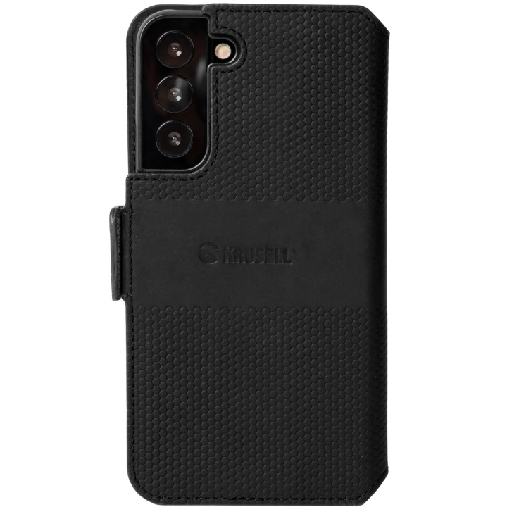 Krusell Leather Phone Wallet Galaxy S22+ Black in the group SMARTPHONE & TABLETS / Phone cases / Samsung at TP E-commerce Nordic AB (C08791)