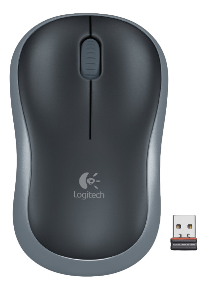 Logitech Wireless Mouse M185 -black/grey in the group COMPUTERS & PERIPHERALS / Mice & Keyboards / Mice / Wireless at TP E-commerce Nordic AB (C09061)
